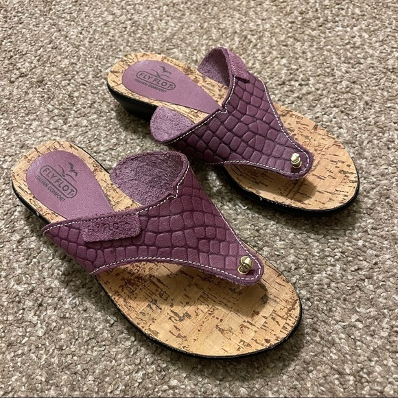 Fly Flot made in Italy leather sandals with synthetic soles womens size 36 - Picture 2 of 9